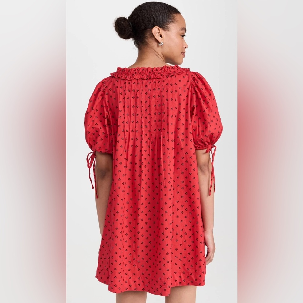 Damson Madder Jemima Mini Dress - Red Cherries size UK 16 US 12 - Picture 5 of 14